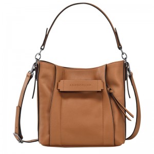 Beige Longchamp 3D S Women Crossbody Bag | Ksa-703AFNDYX