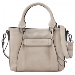 Beige Longchamp 3D S Women Handbag | Ksa-547PZTGEM