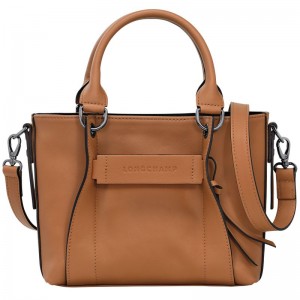 Beige Longchamp 3D S Women Handbag | Ksa-958WFBUNS