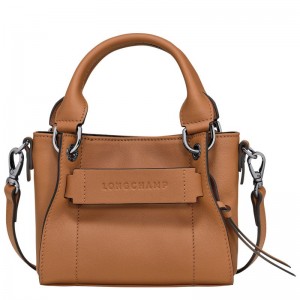 Beige Longchamp 3D Xs Women Handbag | Ksa-698SEXAZT
