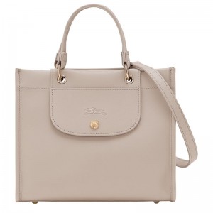 Beige Longchamp Cabas S Women Handbag | Ksa-938PMFCOG