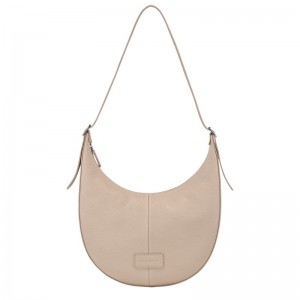 Beige Longchamp Essential L Women Crossbody Bag | Ksa-936HTKCRX