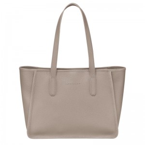 Beige Longchamp Le Foulonné L Women Tote Bag | Ksa-456WHSMIB