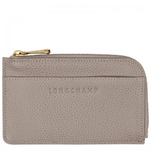 Beige Longchamp Le Foulonné Men Card Holder | Ksa-549ACIXDP