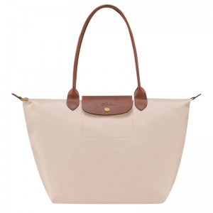 Beige Longchamp Le Pliage Original L Women Tote Bag | Ksa-836CFDPEJ