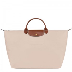 Beige Longchamp Le Pliage Original L Women Travel Bag | Ksa-541ANEKRH