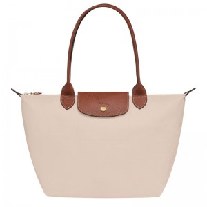Beige Longchamp Le Pliage Original M Women Tote Bag | Ksa-397GPOTUQ