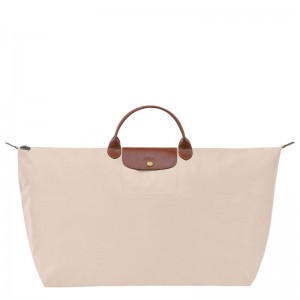 Beige Longchamp Le Pliage Original Xl Women Travel Bag | Ksa-394TBVWDC