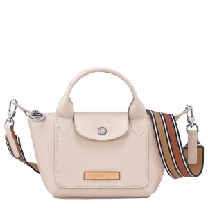 Beige Longchamp Le Pliage Xtra Xs Men Handbag | Ksa-603QUJFIK