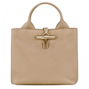Beige Longchamp Le Roseau S Women Handbag | Ksa-169UHOBYP