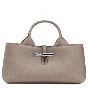 Beige Longchamp Le Roseau S Women Handbag | Ksa-428LAJMQP