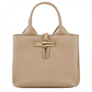 Beige Longchamp Le Roseau Xs Women Handbag | Ksa-245YWPRCG