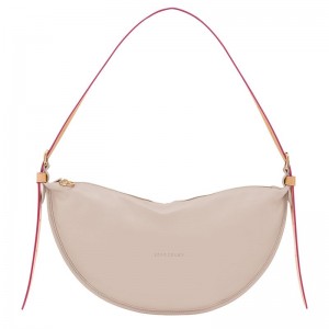 Beige Longchamp Smoothie M Women Crossbody Bag | Ksa-043EQNSUR