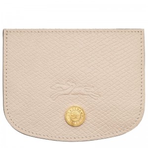 Beige Longchamp Épure Women Card Holder | Ksa-263LMJNVU