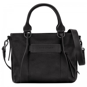Black Longchamp 3D S Women Handbag | Ksa-928CKOYTJ