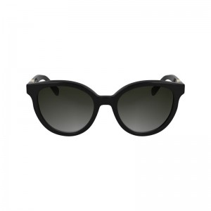 Black Longchamp Acetate Women Sunglasses | Ksa-197FNYABU