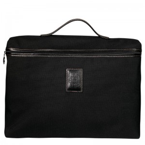 Black Longchamp Boxford S Men Briefcase | Ksa-683SMYHNG