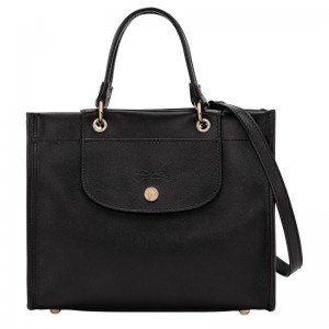 Black Longchamp Cabas S Women Handbag | Ksa-749BIJEZW