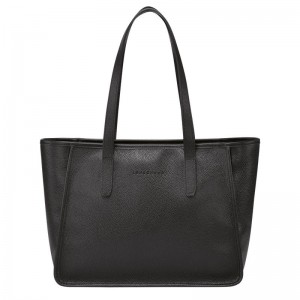 Black Longchamp Le Foulonné L Women Tote Bag | Ksa-513OUDRBX