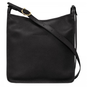 Black Longchamp Le Foulonné M Women Crossbody Bag | Ksa-251HVXGJC