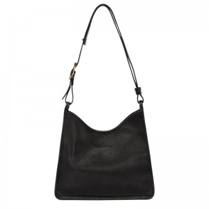 Black Longchamp Le Foulonné M Women Hobo Bag | Ksa-564VNIQWG