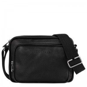Black Longchamp Le Foulonné S Camera Men Crossbody Bag | Ksa-547EBGJHL