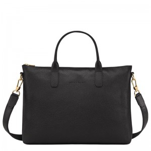 Black Longchamp Le Foulonné S Women Briefcase | Ksa-749RBXSUM