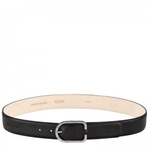 Black Longchamp Le Foulonné Women Belt | Ksa-480WEYVNI