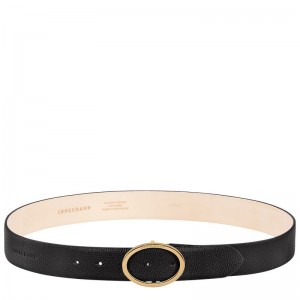 Black Longchamp Le Foulonné Women Belt | Ksa-921SVTZMH