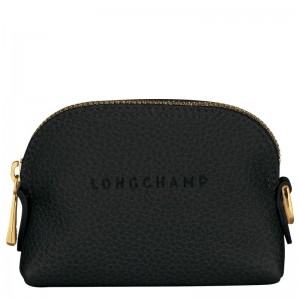 Black Longchamp Le Foulonné Women Coin Purse | Ksa-712HYUKBT
