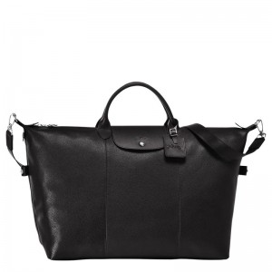 Black Longchamp Le Foulonné Xl Men Travel Bag | Ksa-398USXOZM