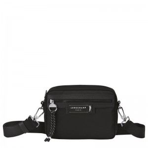 Black Longchamp Le Pliage Energy S Camera Men Crossbody Bag | Ksa-695KXIPNB