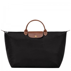 Black Longchamp Le Pliage Original L Men Travel Bag | Ksa-169GCZSLO