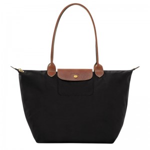 Black Longchamp Le Pliage Original L Women Tote Bag | Ksa-302OVQFAN