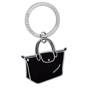 Black Longchamp Le Pliage Women Key Rings | Ksa-786RHCTOX