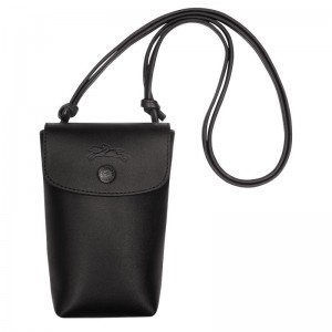 Black Longchamp Le Pliage Xtra With Leather Lace Women Phone Case | Ksa-309HRUQYK