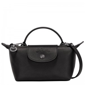 Black Longchamp Le Pliage Xtra Xs Women Pouch | Ksa-035QSLTBM