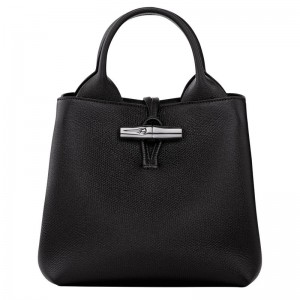 Black Longchamp Le Roseau S Women Handbag | Ksa-756SDUXEN