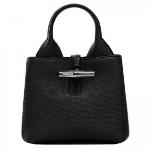 Black Longchamp Le Roseau Xs Women Handbag | Ksa-703UOSNAE