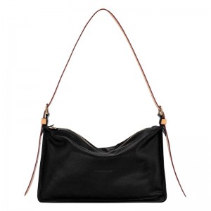 Black Longchamp Smoothie M Women Crossbody Bag | Ksa-917TSUKPW