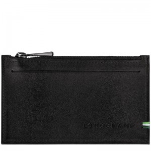 Black Longchamp Sur Seine Men Coin Purse | Ksa-618IPKRGB