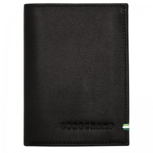 Black Longchamp Sur Seine Men Wallet | Ksa-876OLJDTI