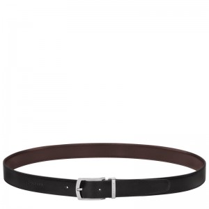 Black / Beige Longchamp Delta Box Men Belt | Ksa-942MGPLZH