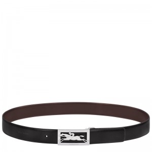 Black / Beige Longchamp Delta Box Men Belt | Ksa-235ZSYQNC