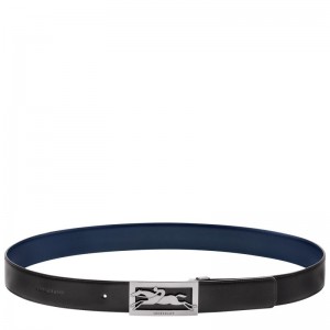 Black / Navy Longchamp Delta Box Men Belt | Ksa-854WESIHD