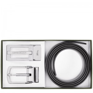 Black / Navy Longchamp Delta Box Men Belt | Ksa-528HDASNT