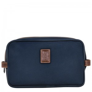 Blue Longchamp Boxford Men Toiletry Bags | Ksa-763PKDNMW
