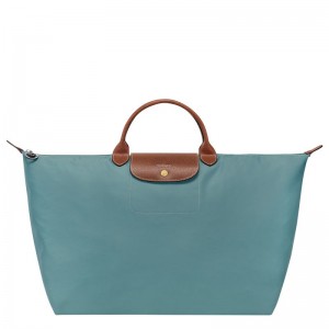 Blue Longchamp Le Pliage Original L Women Travel Bag | Ksa-820CSVNXF