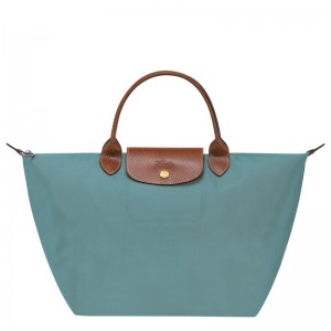 Blue Longchamp Le Pliage Original M Women Handbag | Ksa-304VDWNKO