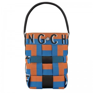 Blue / Orange Longchamp Re-play Xs Women Bucket Bag | Ksa-186CXHUQZ